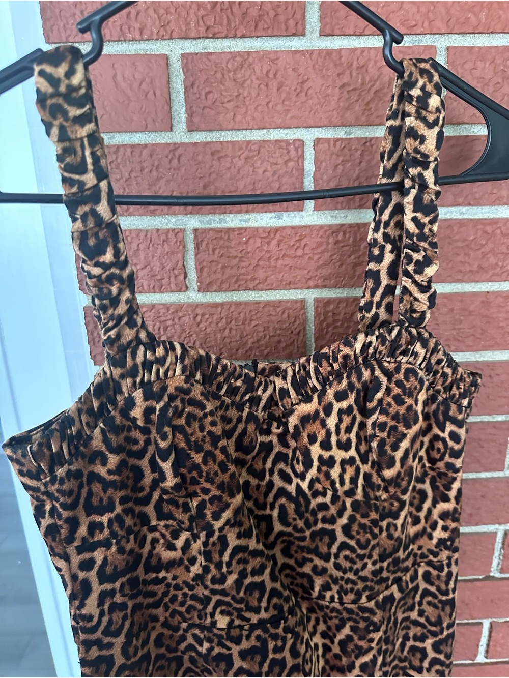 Zara Leopard Print Bustier Mini Dress | Size M | | Like New - Picture 8 of 9